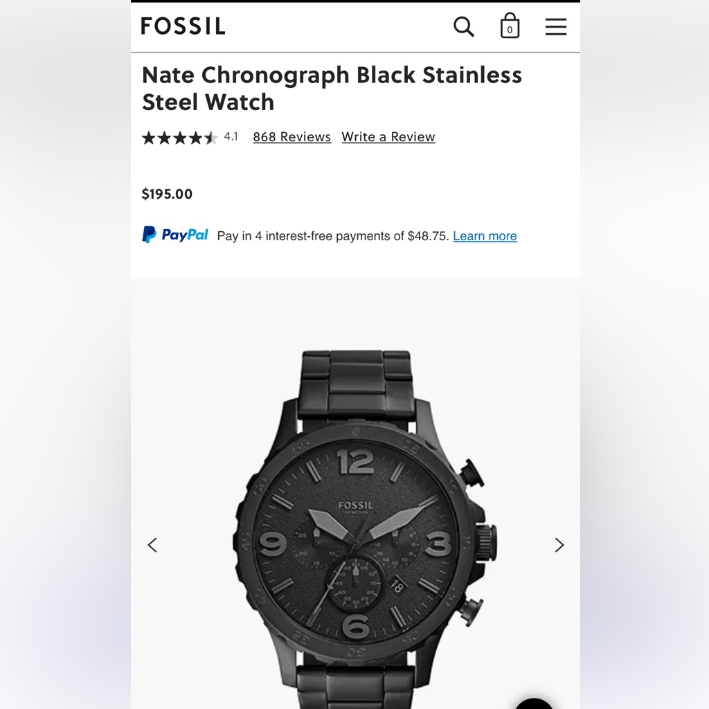 Fossil Nate Men's Watch Jr1401
